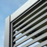 Louvred Aluminium Side Wall For Helios 1m - Slate Grey