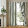 Laura Ashley Lloyd Eyelet Headed Curtains Lined Sage