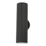 Dar Ortega 2lt Wall Light Black