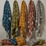 Walton & Co Faux Mohair Chequered Throw Ochre
