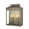 Dar Vapour 2lt Wall Light Brass