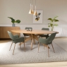 Vestia Oval Dining Table 200cm & 4 Sydney Chairs