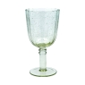 Gisela Graham Green Bubble Fluted Wine Goblet