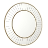 Laura Ashley Clemence Medium Round Gold Leaf Mirror 80cm
