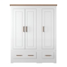 Milton Small 2 Drawer Triple Wardrobe