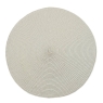 Walton & Co Circular Ribbed Placemat Linen