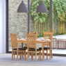 Saxham Extending Dining Table 120-140cm & 4 Saxham Dining Chairs