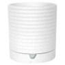 Bespoke Luna Stoneware Planter & Saucer White - 15cm