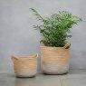 Geilo Jute Lined Grey Basket - 23cm