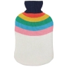 Joules Rainbow Stripe Hot Water Bottle Multi