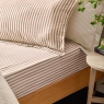 The Linen Yard Hebden/Barton Fitted Sheet Pecan