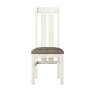Milton Twin Slatted Dining Chair Fabric Seat