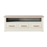 Milton Large Open Shelf TV Unit 3 Drawer
