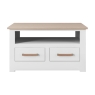 Milton Narrow Open Shelf Coffee Table Chest