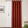 Amberley Eyelet Headed Door Curtain Terracotta