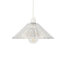Charlotte Clear Ribbed Glass Non Electric Pendant