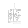 Violet Easy Fit  Tiffany Style Light Fitting