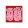 Two Pink Spotty Dogs Greeting Card