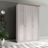 Coniston 3 Door Wardrobe Champagne & Nordic Oak
