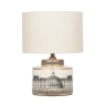 Wren Building Print Ceramic Table Lamp Only