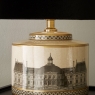 Wren Building Print Ceramic Table Lamp Only