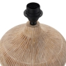 Taika White Wash Textured Wood Table Lamp Base Only