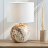 Viejo  Stone Effect Ceramic Table Lamp With Shade