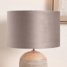 Rene Greige Velvet Cylinder Lampshade