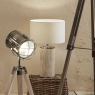 Haley Wood White Wash Table Lamp with Shade