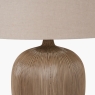 Greta Textured Ceramic Table Lamp Black with Shade