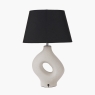 Ulla Monochrome Organic Ceramic Table Lamp with Shade