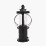 Gibson Wood Lantern Table Lamp Black
