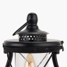 Gibson Wood Lantern Table Lamp Black