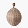 Raffles Large Rattan Cream Wash  Table Lamp With Shade