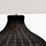 Allona Black Rattan Table Lamp  with Shade