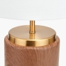 Carrara Wood Effect Ceramic Table Lamp with Shade