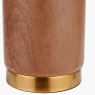Carrara Wood Effect Ceramic Table Lamp with Shade