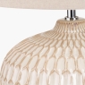 Cassius Warm Textured Glazed Ceramic Table Lamp with Shade