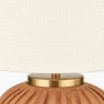 Ezekiel Natural Terracotta Textured Ball Table Lamp & Shade