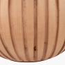 Ezekiel Natural Terracotta Textured Ball Table Lamp & Shade