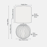 Ezekiel Natural Terracotta Textured Ball Table Lamp & Shade