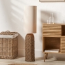 Andros  Woven Seagrass Floor Lamp with Shade