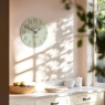 Thomas Kent Arabic 12" Mantel Clock Shy Pink