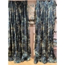 1x Leaf Patterned Pencil Headed Curtains 246cm (Bury St Edmunds)
