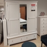 Hamilton triple wardrobe in white (Haverhill)