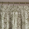 William Morris At Home Sunflower Pencil Headed Curtains Lined Dark Olive