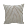 Paul Moneypenny Zebedeedodah 43cm Cut Velvet Cushion Ivory