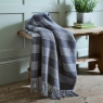 Deyongs Elgin 130cm x 160cm Throw White / Navy