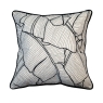 Islington 45cm Cushion Large Leaves Mono