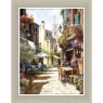 Side Street Caf Framed Print